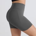 thumbnail image 2 of Women's High Waisted Seamless Biker Shorts Butt Lift Stretchy Workout Shorts, 2 of 6