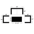 thumbnail image 5 of Topcobe Patio Furniture Set, 4 Pieces Outdoor Patio Wicker Rattan Cushioned Sofa, 5 of 6