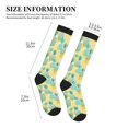 thumbnail image 4 of Rateoe Pineapples1 Compression Socks for Women and Men 20-30mmHg-Circulation Support Socks Knee High Nurse Pregnant Running Medical and Travel Athletic, 4 of 7