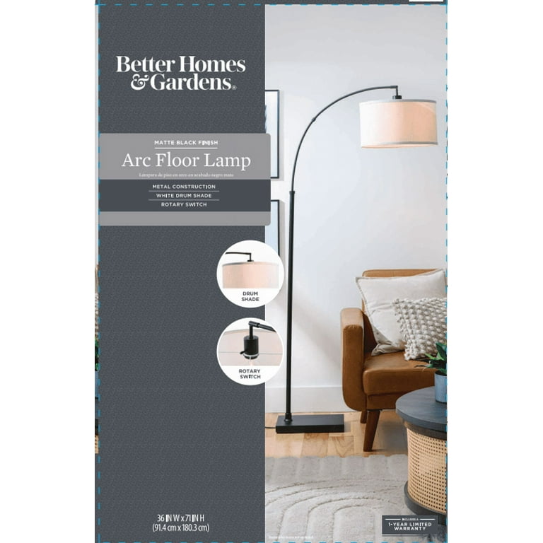 Better homes & gardens arc floor lamp outlet