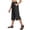 Black, variant on Women's Capri Pants Wide Leg Plus Size UPF50+ Lightweight Quick Dry Pants Casual Loose Hiking Walking Capris, 2XL
