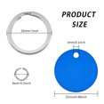 thumbnail image 4 of DIY Keychain Kit with Aluminum Pendants Flat Round Blank Tags Iron Ball Chain Jump Ring Split Key Ring Mixed Color 10.8x7.4x1.8cm, 4 of 7