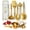 Metallic Gold, variant on Styled Settings Copper Stainless Steel Cooking Utensils Set