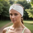 thumbnail image 2 of Unique Bargains 1 Pce Bandeau Confortable Bandeau Croisé Blanc, 2 of 6