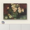 thumbnail image 3 of wall26 Canvas Print Wall Art Bowl with Peonies &amp; Roses by Master Artist Vincent Van Gogh Nature Wilderness Illustrations Fine Art Relax/Calm Multicolor for Living Room, Bedroom, Office - 32", 3 of 5