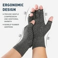 thumbnail image 3 of Graflsoa Ergonomic Arthritis Relief Open-Finger Gloves with Gentle Compression for Enhanced Mobility and Warmth, Gray, Size L, 3 of 6
