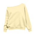 thumbnail image 2 of BOOMNY Child Girls Sweatshirts Oversized One Shoulder Sweatshirt for Kids Fashion Fall Winter Pullover Tops, 2 of 5