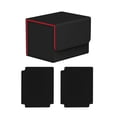 thumbnail image 2 of Caja de baraja de cartas coleccionables shamjiam negro rojo capacidad para más de 130 tarjetas, 2 of 8