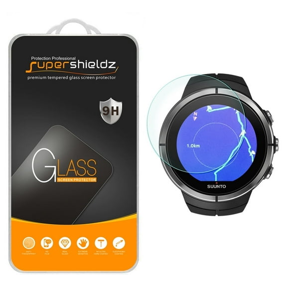 [1-Pack] Supershieldz for Suunto Spartan Ultra/HR/Sport/Sport HR/Sport Wrist HR Baro Tempered Glass Screen Protector, Anti-Scratch, Anti-Fingerprint, Bubble Free