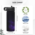 thumbnail image 4 of Sikiie Purple And Blue Nebula Print 18OZ Insulated Straw Cup, Portable Leak-proof Sports Water Bottle, Stainless Steel Water Cup Suitable for Home and Outdoor, 4 of 8