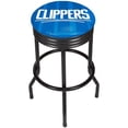 thumbnail image 1 of Trademark Global NBA1006-LAC2 Los Angeles Clippers NBA Black Ribbed Bar Stool, 1 of 1