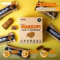 thumbnail image 6 of WAKE UP! Caramel Caffeinated Protein Bars – Proprietary Blend with 350mg Natural Caffeine (1 Bar = 3 Espressos) – Gluten-Free, Vegetarian, Kosher – Energy Snack for Focus & Clarity – 6 Pack, 6 of 7