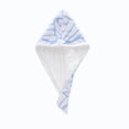 thumbnail image 2 of Toalla de microfibra para el cabello para mujer | Gorro turbante de forro polar para secar el cabello después de la ducha | Cubrecabezas absorbente con cierre de botón para uso doméstico en el baño, 2 of 6