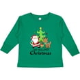 thumbnail image 3 of Inktastic My 2nd Christmas with Santa Reindeer and Tree Boys or Girls Long Sleeve Toddler T-Shirt, 3 of 5
