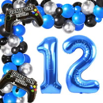 Blue Gamer Birthday Decorations Video Game Party Supplies, Video Game  Birthday Decorations for Boys, Tablecloth, Happy Birthday Banner, Blue and  Black Balloons, Birthday Decorations for Boys 