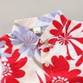 thumbnail image 4 of Nmmacb Toddler Baby Boys Summer Outfits 1-5T Boys Hawaiian Shirt and Shorts Button Down Floral Blouse Set, 4 of 8