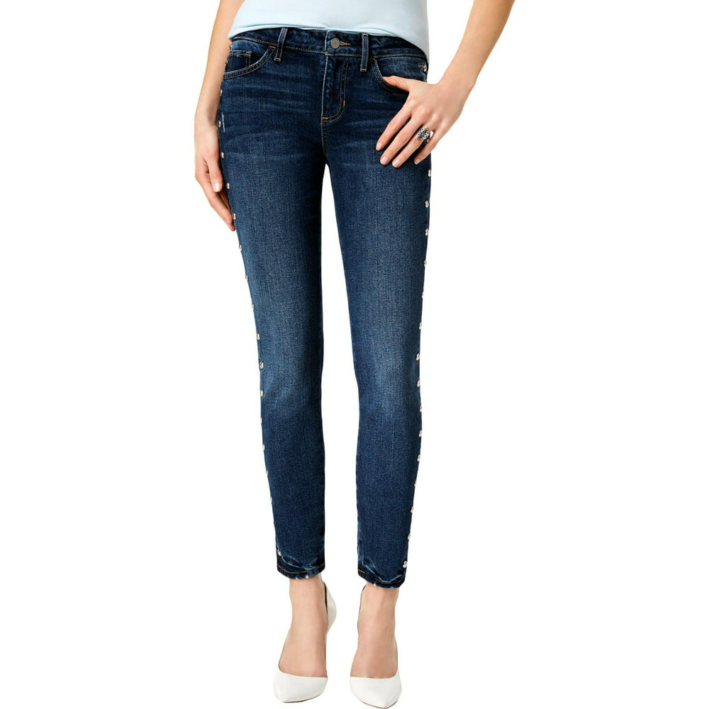 GUESS - Guess Womens Denim Studded Ankle Jeans Blue 26 - Walmart.com ...