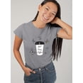 thumbnail image 2 of But First Coffee Butterflies T-Shirt Women -Image by Shutterstock, Female 3X-Large, 2 of 4