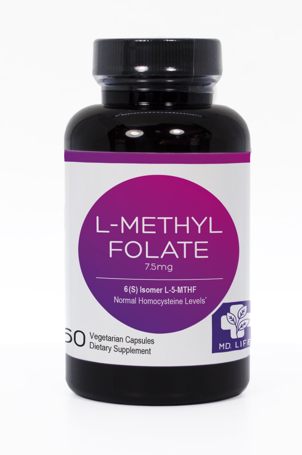 MD.Life 5MTHF LMethylfolate 7.5MG Active Folate 60 Capsules Walmart