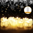 thumbnail image 3 of 12PCS Flameless Candles Battery Operated Realistic Candle Flickering Bulb Warm White Tea Light with Remote Control Best for Holiday Decoration Party Wedding, 3 of 9