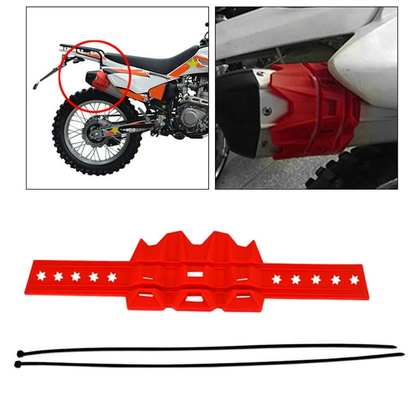 Silenciador de escape Universal Dirt Pit Bike, Protector de silenciador para Motocross, 6 colores, Protector de sistema de escape de motocicleta