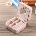 thumbnail image 4 of Jewelry Case,Mini Jewelry Box PU PU Jewelry Box Jewelry Casket Precision Engineered, 4 of 7