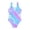 1-Sky Blue225, variant on Kiijoy One-Piece Swimsuit for Girls Cutout Stretch Bathing Suit Surfing Suit, Sizes 10-11