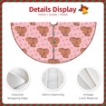 thumbnail image 3 of Fotbe Heart Capybara Pattern Christmas Tree Skirt, Tree Skirts Plush Christmas Decorations, Christmas Tree Skirts Xmas Decorations Holiday Party Decor-48", 3 of 6
