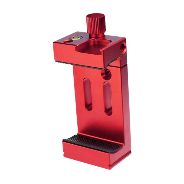 Soporte para teléfono con trípode, zapata para luz, clip de montaje compacto, multifunción, rosca de 1/4, soporte para flash de fotografía para sala Rojo