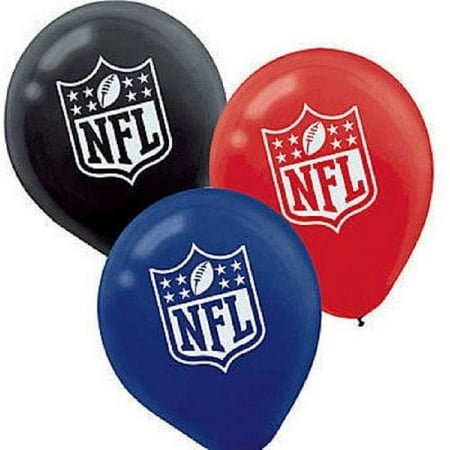 12" NFL Drive Balloons Latex Printed 6 Count