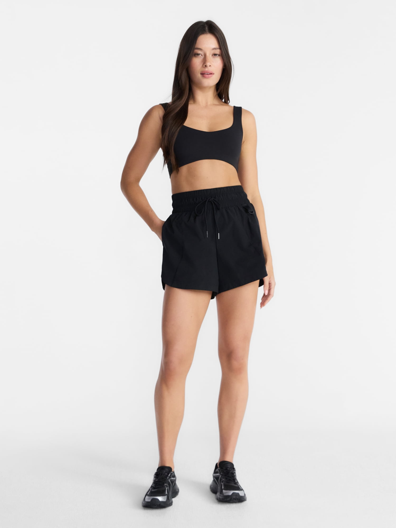 Avia Women's Hike Run Shorts, 4'' Inseam, Sizes XS-XXXL