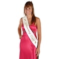 thumbnail image 2 of Beistle Pack of 6 Gold and White Homecoming Court Sashes 33", 2 of 2