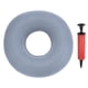thumbnail image 1 of Cojín de asiento inflable Uxcell, cojín de donut portátil para respaldo, almohada de donut, gris, 1 of 6