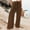 Brown, variant on QUINDOS Pants for Women 2024 Wide Leg High Waisted Full Length Casual Pants Pull on Loose Trousers