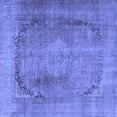 thumbnail image 1 of Ahgly Company Machine Washable Indoor Square Persian Blue Traditional Area Rugs, 5' Square, 1 of 4