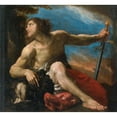 thumbnail image 2 of Pier Francesco Mola 13x12 Gold Ornate Wood Frame and Double Matted Museum Art Print Titled - David with the Head of Goliath, 2 of 4