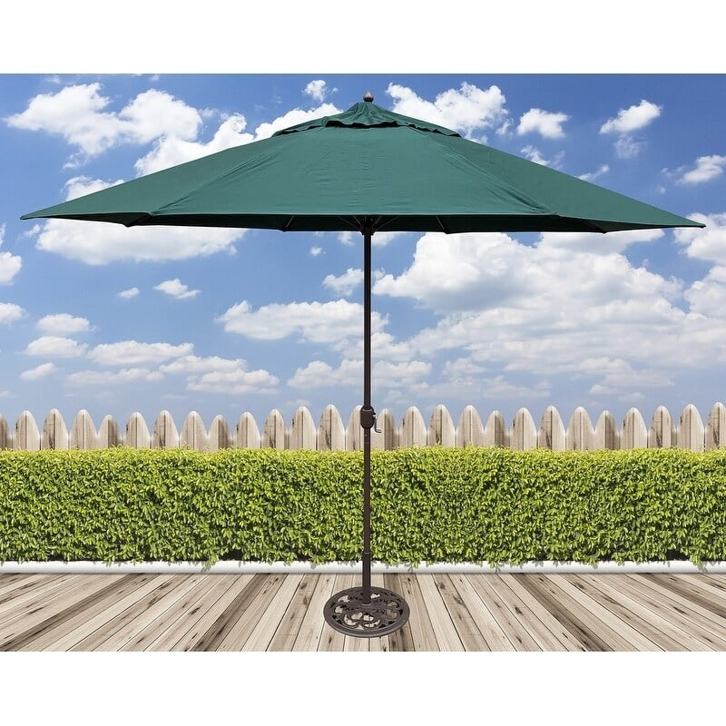 Tropishade 11 Umbrella With Premium Green Olefin Cover Walmart Com Walmart Com