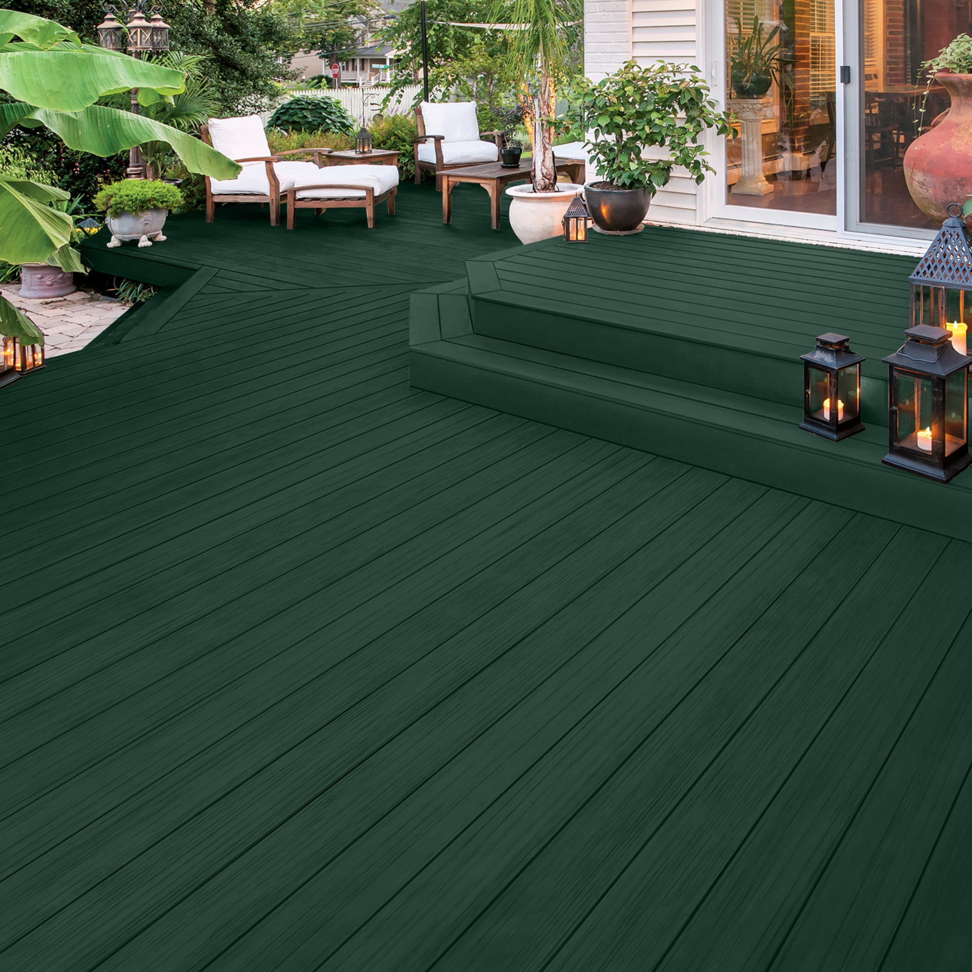Olympic 1 Gallon SC-1048 Mountain Pine Exterior Solid Wood Protector Stain Plus Sealer in One