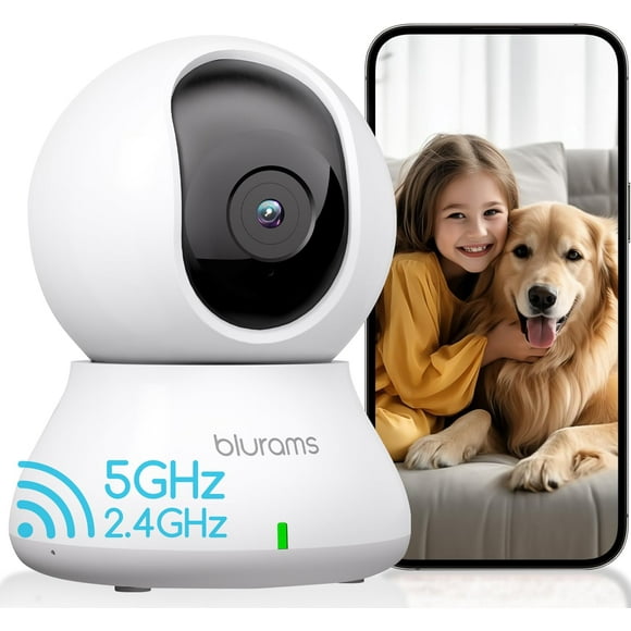 Blurams Cámara para mascotas 2K, cámara para perros con aplicación de teléfono, cámara de seguridad interior para seguridad del hogar en interiores, conversación bidireccional, seguimiento de movimien