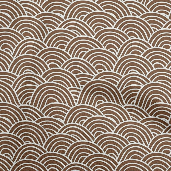 oneOone Rayon Brown Fabric Asian Traditional Japanese Sewing Fabric By The Yard Printed Diy Clothing Sewing Supplies 56 Inch Wide