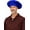 Blue, variant on Renaissance Flat Cap for Men & Women – Medieval Cavalier Wrench Hat in Polysuede Adjustable Tudor Costume Headwear for Ren Fair Reenactment - Blue