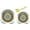 TurkArt-2pcs/set, variant on Melamine Circular Serving Tray for Drinks, Fresh Fruits, Ice cream bowls, Round Plastic Trays with Modern Attractive Designs Excellent Quality 13"/15"+ Free Serving Spoon (Flower-13")