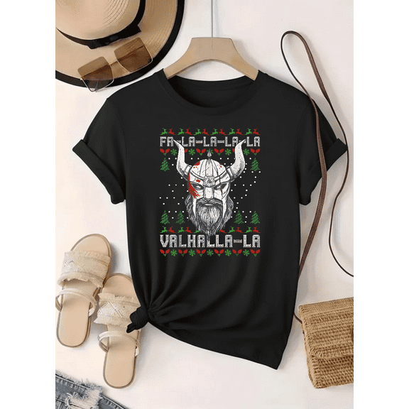 Viking Pagan Winter Holiday Nordic Valhalla Warrior Cozy Unisex T-Shirt up to Size 5XL
