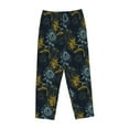 thumbnail image 4 of Naloa Sunflowers Print Women’s Ultra-Soft Comfy Pajama Lounge Pants with Pockets & Drawstring, 4 of 8