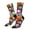2 Black-2, variant on Easter Eggs1 Pattern Sport Socks for Women and Men Crew Socks Sporty Calf Socks Casual Socks