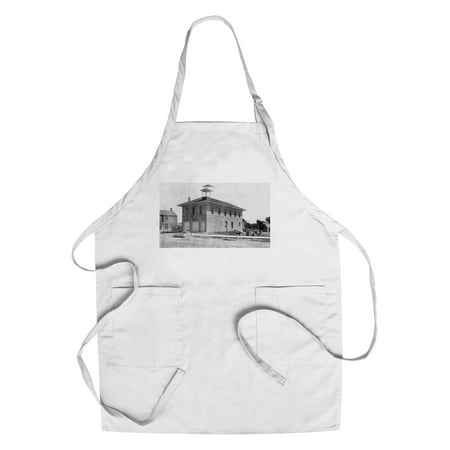 - Kinsley, Kansas - Exterior View of City Hall (Cotton/Polyester Chef's Apron)