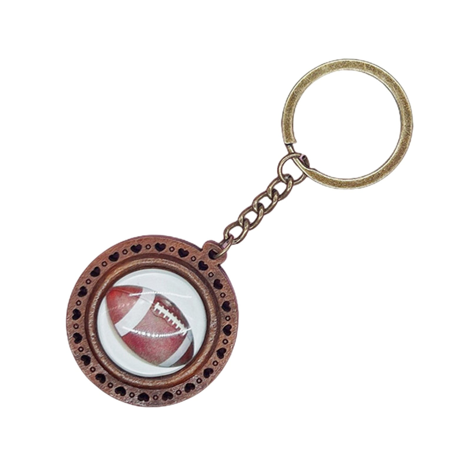 Louisville Cardinals Square Leather Key Chain - Sports Unlimited