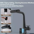 thumbnail image 3 of Izzovium Matte Black Kitchen Faucet with Temperature Display, 15.75" Pull Down Sprayer, 3.8L/min Waterfall Flow, 3 Modes (Stream/Spray/Rain), Single Handle for Modern Sink, 3 of 8