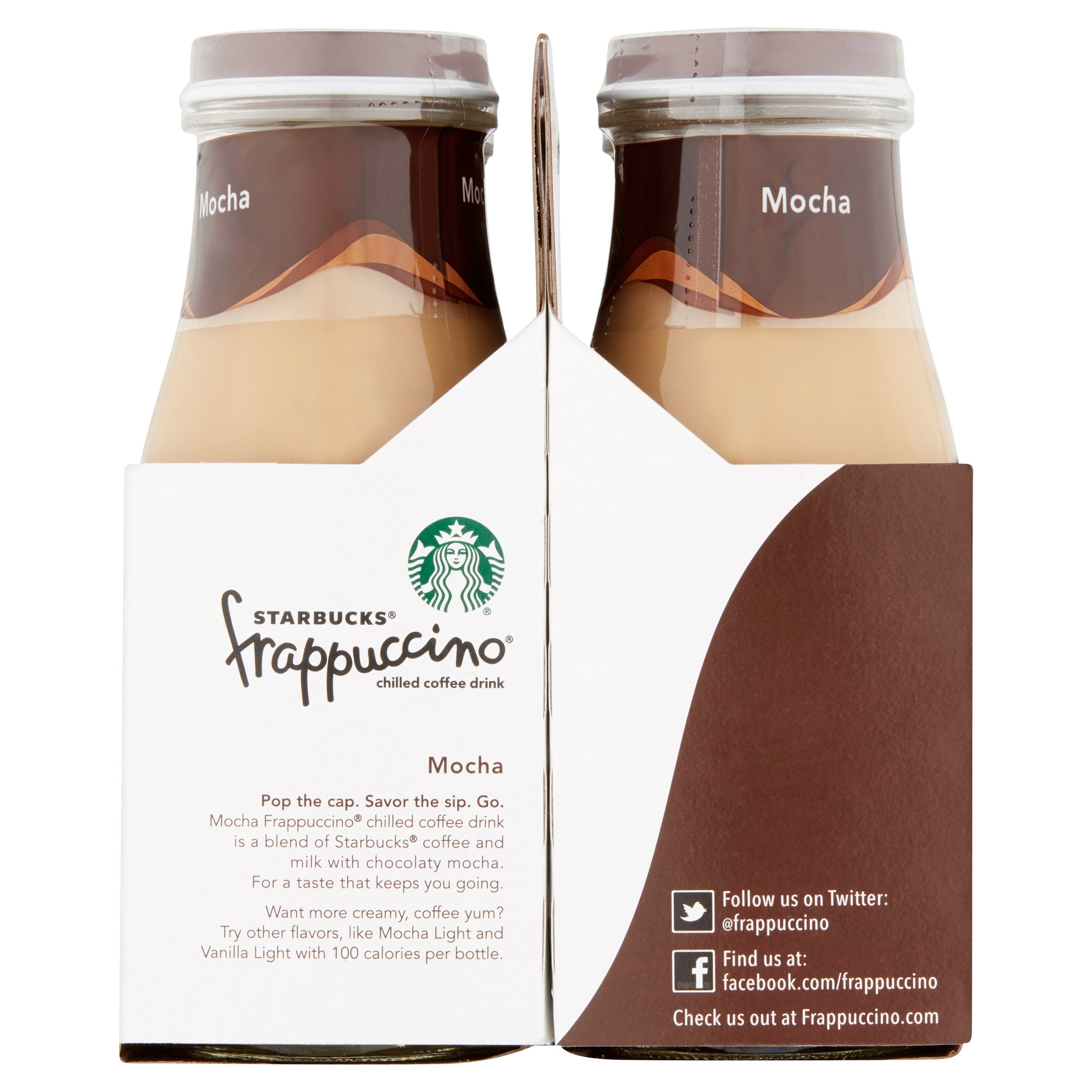 Starbucks Mocha Frappuccino Iced Coffee, Creamy Blend, 9.5