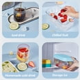 thumbnail image 5 of Bandeja de silicona para cubitos de hielo con recipiente con tapa y cuchara, molde para hacer cubitos de hielo cuadrados pequeños para cócteles y té con leche, 5 of 5